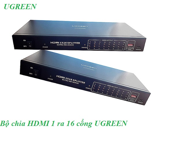 Bộ chia HDMI 1 ra 16 cổng Ugreen 40218 cao cấp